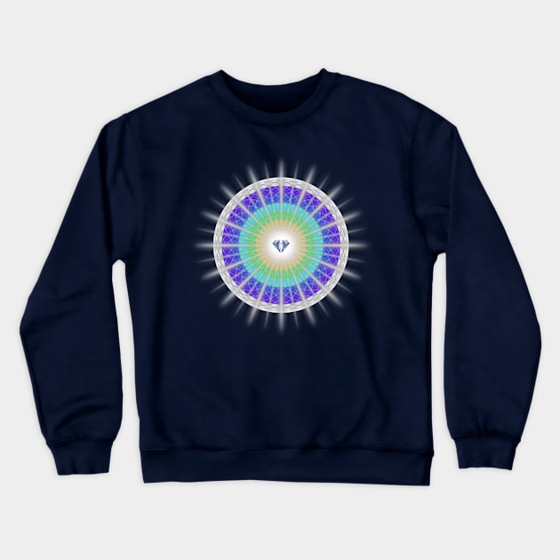 Rainbow Diamond Light - 1 Crewneck Sweatshirt by ShineYourLight